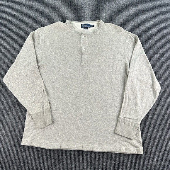 Polo Ralph Lauren Other - Vintage Polo Ralph Lauren Shirt Men Extra Large Tall Heather Gray Button Work